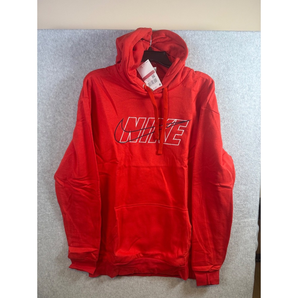 Nike Mens Sportswear Club Fleece Hoodie and Joggers Set Red XXL BV2645-010